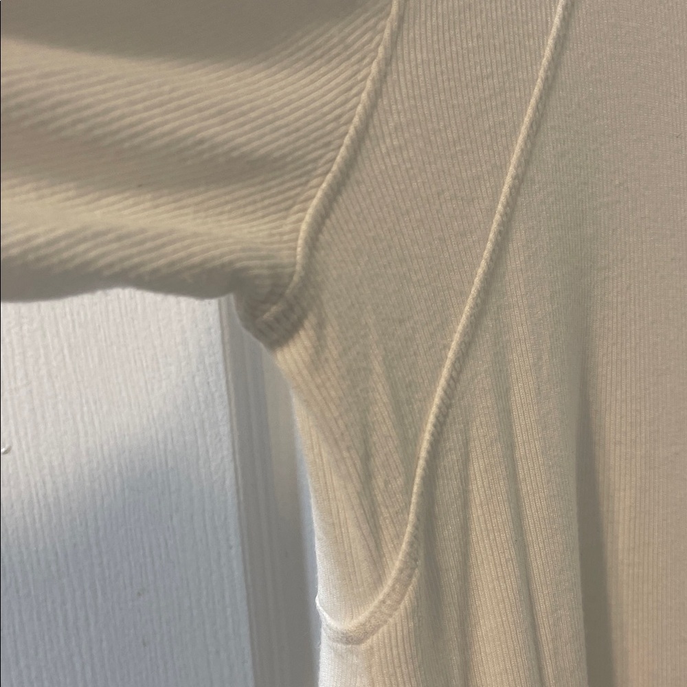Free People White Ribbed Top - Picture 7 of 10